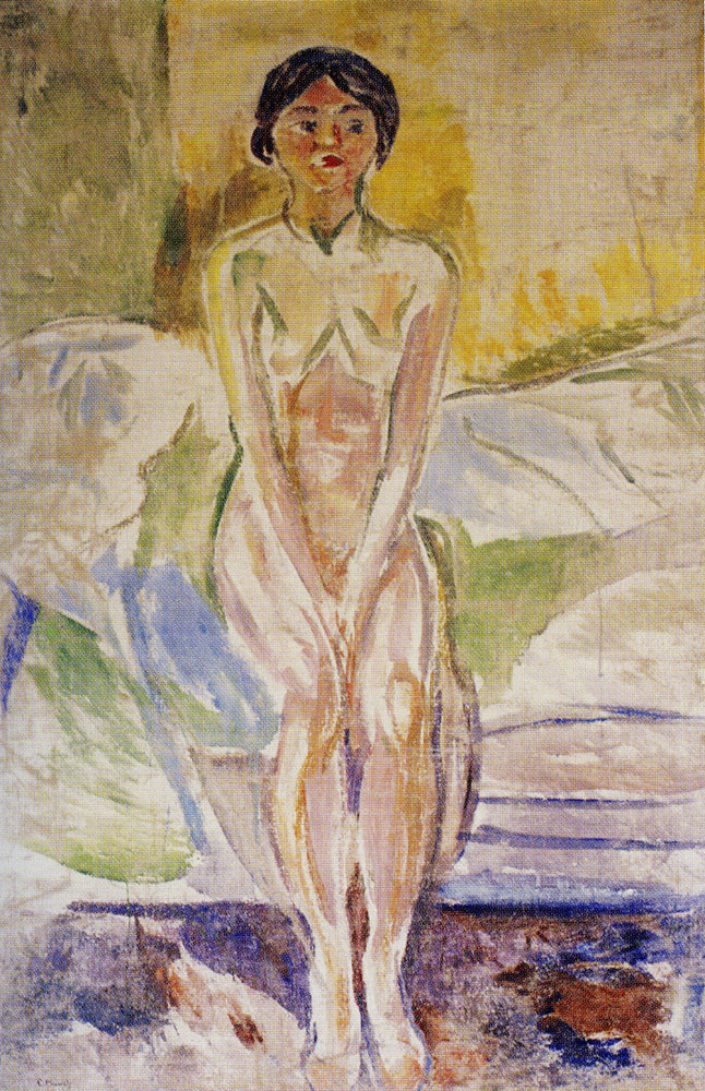 Edvard Munch - Seated Nude on the Edge of the Bed