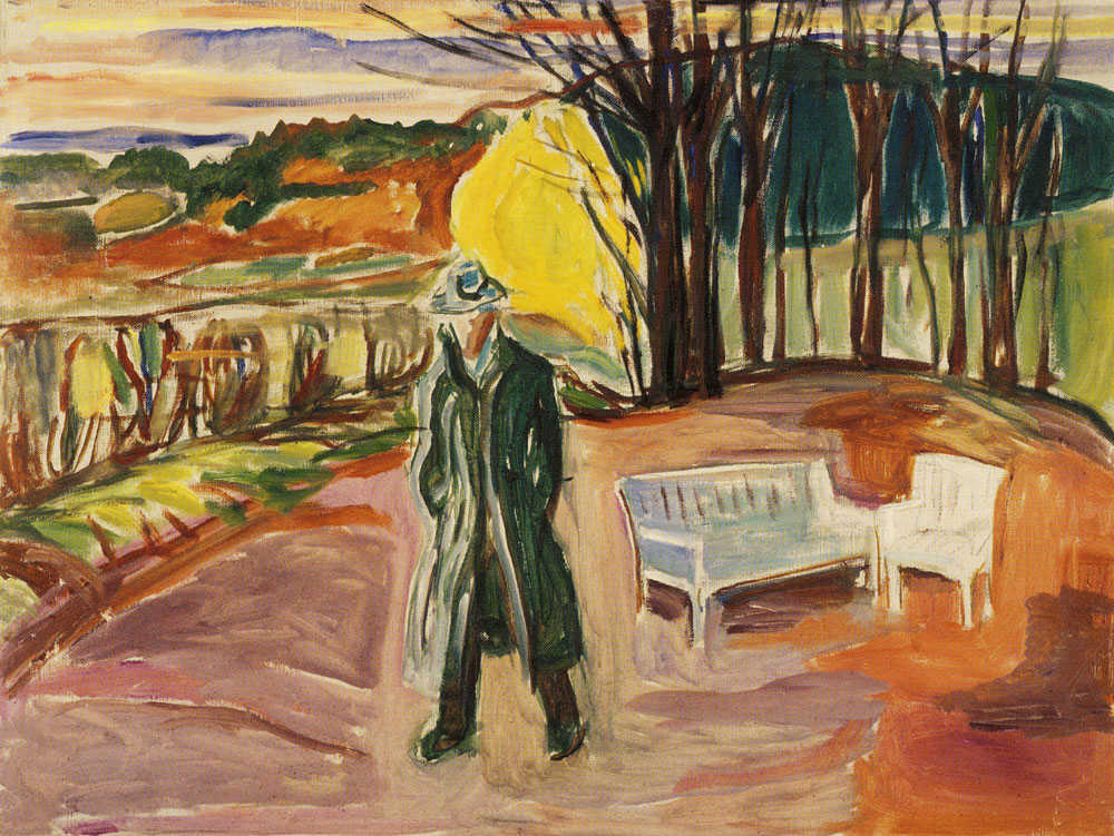 Edvard Munch - Self-Portrait by the Arbour