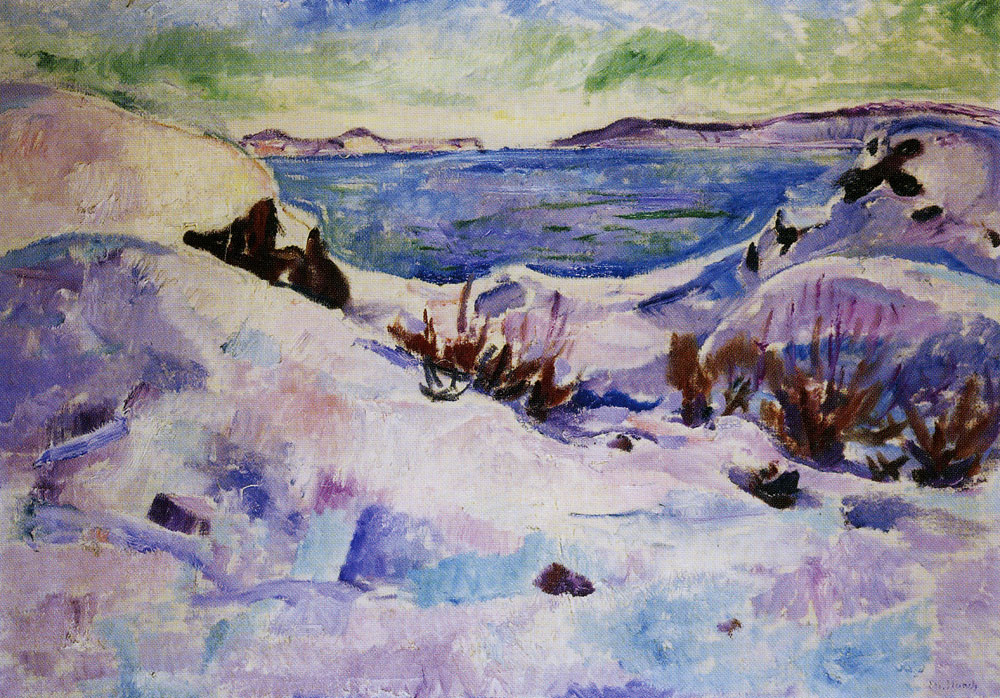 Edvard Munch - Snow Landscape from Kragerø