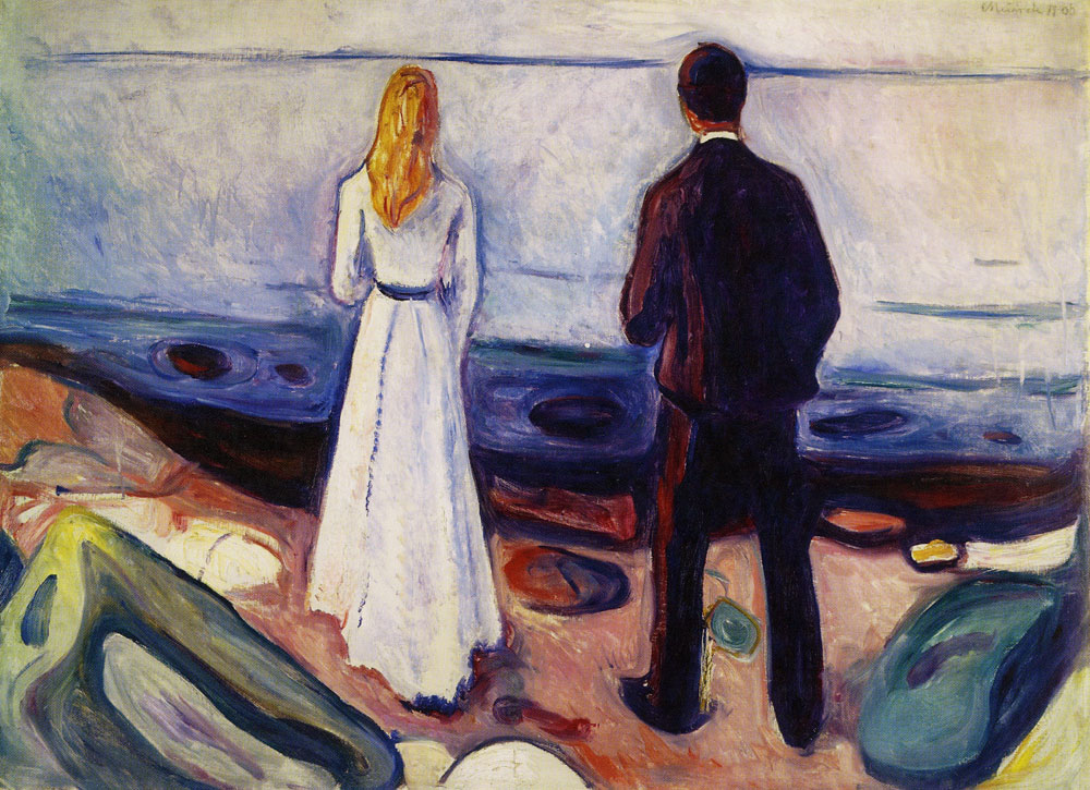 Edvard Munch - Two Human Beings, the Lonely Ones