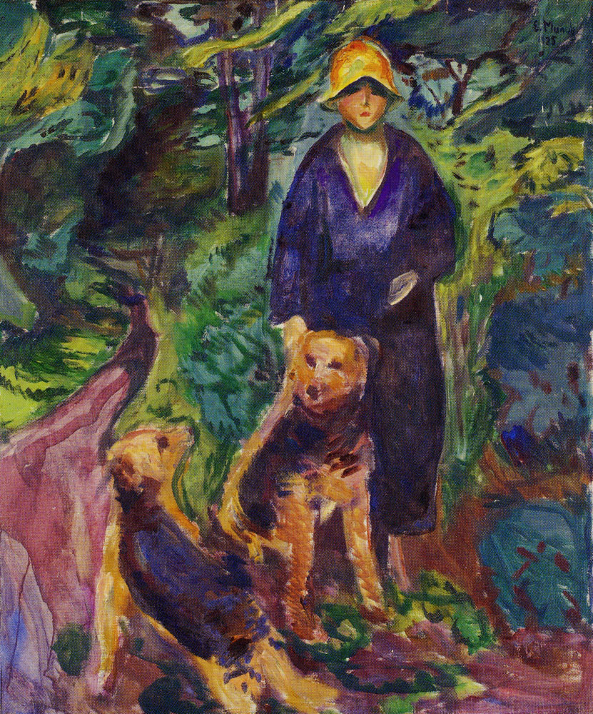 Edvard Munch - Woman with Airdale Terrier