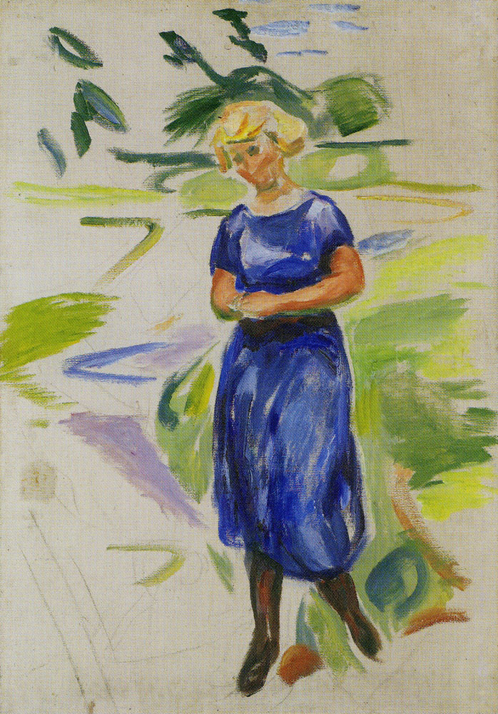 Edvard Munch - Woman in a Blue Dress