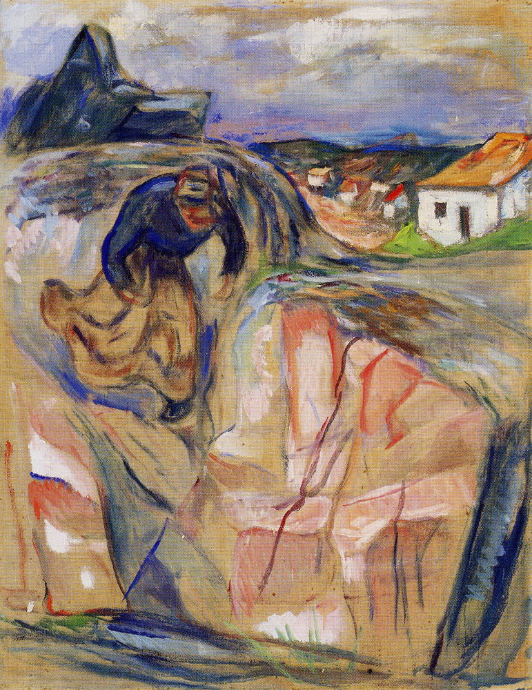 Edvard Munch - Woman Hurrying Downwards