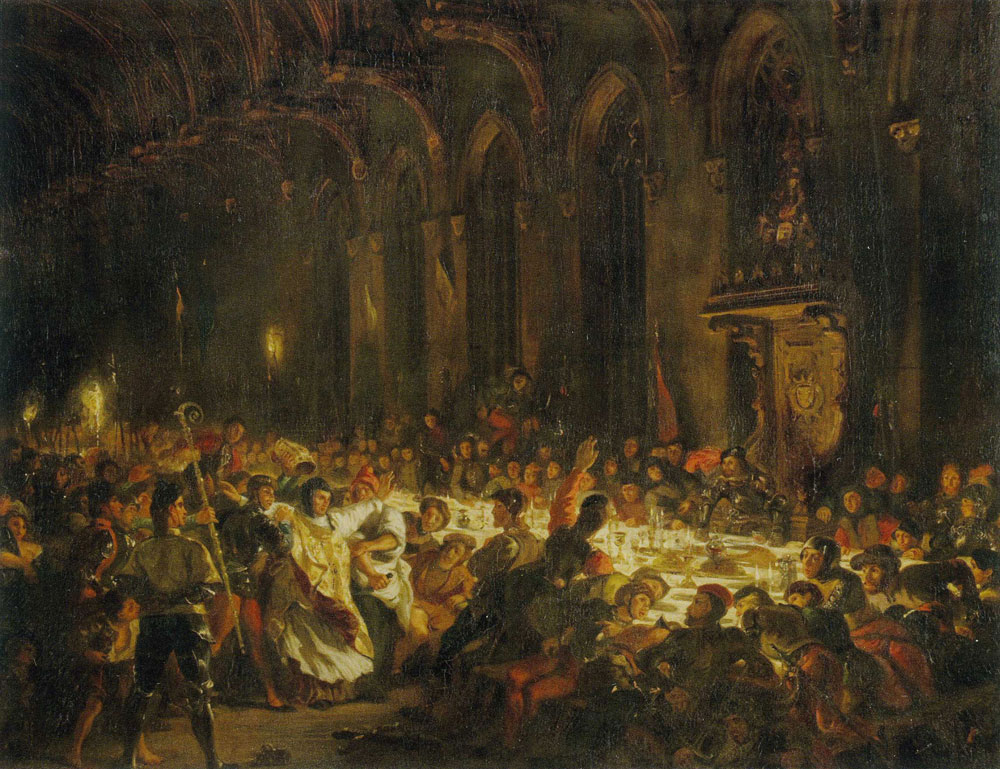 Eugène Delacroix - The Assassination of the Bishop of Liêge