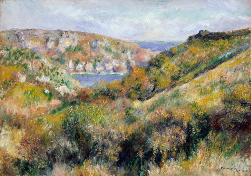 Pierre-Auguste Renoir - Hills around the Bay of Moulin Huet, Guernsey
