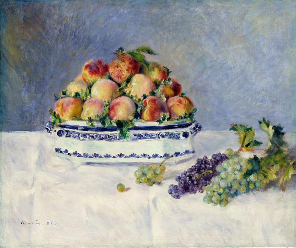 Pierre-Auguste Renoir - Still Life with Peaches and Grapes
