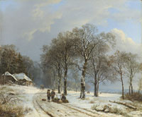 Barend Cornelis Koekkoek Winter Landscape