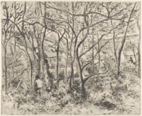 Camille Pissarro The Woods at L'Hermitage, Pontoise