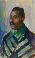 Edvard Munch - African with Green Scarf