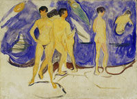 Edvard Munch Bathing Young Men
