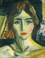 Edvard Munch - Birgit Prestøe, Portrait Study