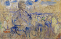 Edvard Munch - Bjørnstjerne Bjørnson Speaking to the People