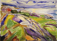 Edvard Munch - Coastal Landscape at Hvitsten