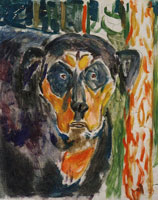 Edvard Munch Dog's Head