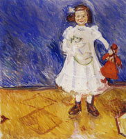 Edvard Munch Erdmute Esche with Doll