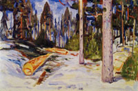 Edvard Munch Felled Trees