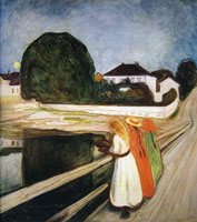 Edvard Munch The Girls on the Bridge