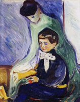Edvard Munch Hans Herbert Esche with Nanny