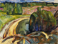 Edvard Munch - Junipers by the Coast