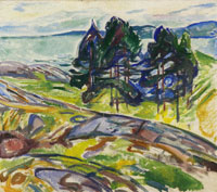 Edvard Munch - Pine Trees by the Sea