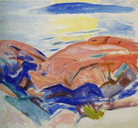 Edvard Munch Red Rocks