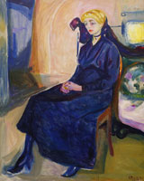 Edvard Munch Seated Young Woman