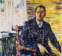 Edvard Munch Self-Portrait in the Clinic