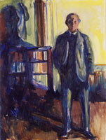 Edvard Munch Self-Portrait with Hands in Pockets