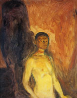 Edvard Munch Self-Portrait in Hell