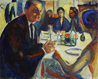 Edvard Munch Self-Portrait at the Wedding Table