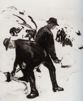 Edvard Munch Snow Shovellers