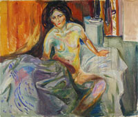 Edvard Munch Standing Nude: Morning