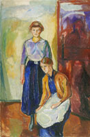Edvard Munch Two Maids