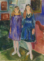 Edvard Munch Two Teenagers