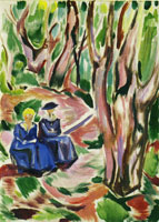 Edvard Munch Two Women in the Woods at Ekely