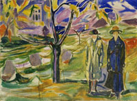 Edvard Munch Two Women in the Garden