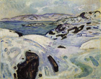 Edvard Munch Winter on the Coast