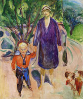 Edvard Munch - Woman with Small Boy