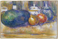 Paul Cezanne Still-Life with a Watermelon and Pomegranates