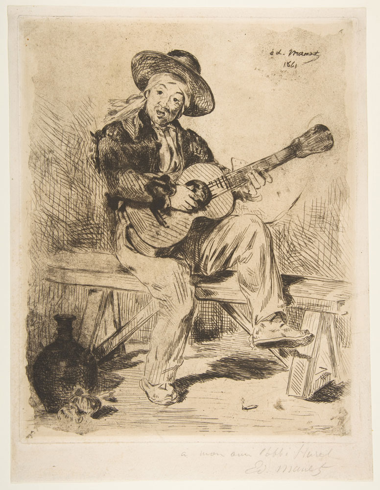 Edouard Manet - The Spanish Singer (Le Guitarrero)