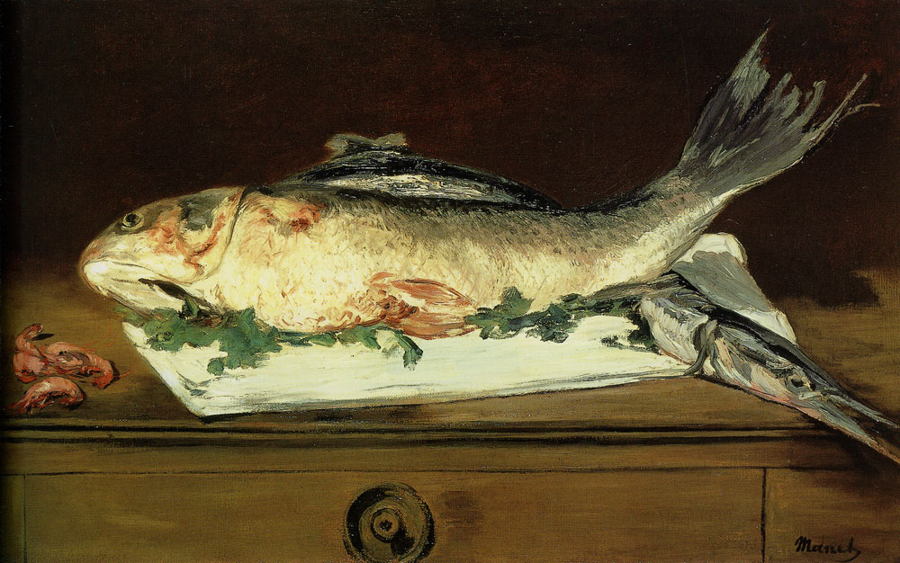 Edouard Manet - Still Life with Fish and Shrimp