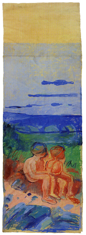 Edvard Munch - Alma Mater: Two Seated Children