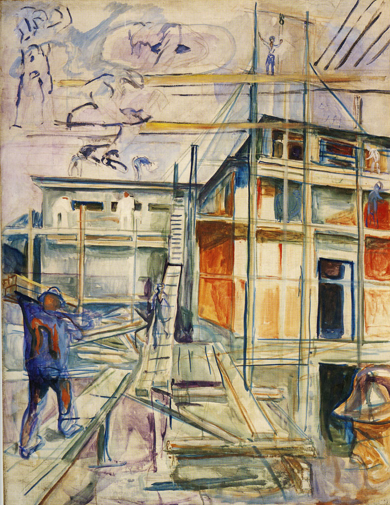 Edvard Munch - The Building of the Winter Studio
