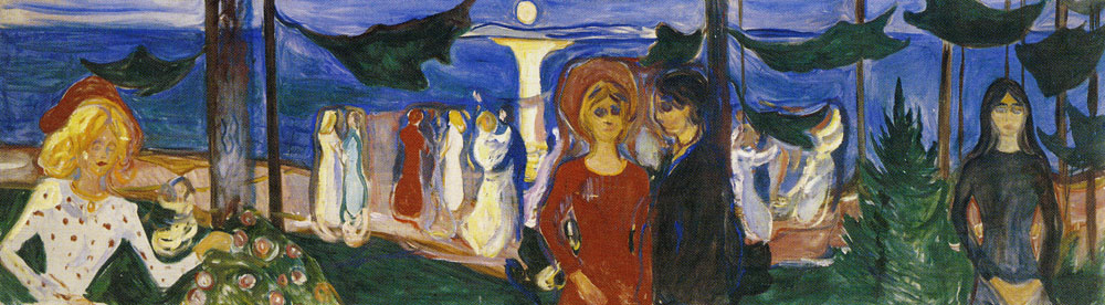 Edvard Munch - Dance on the beach (the Linde Frieze)