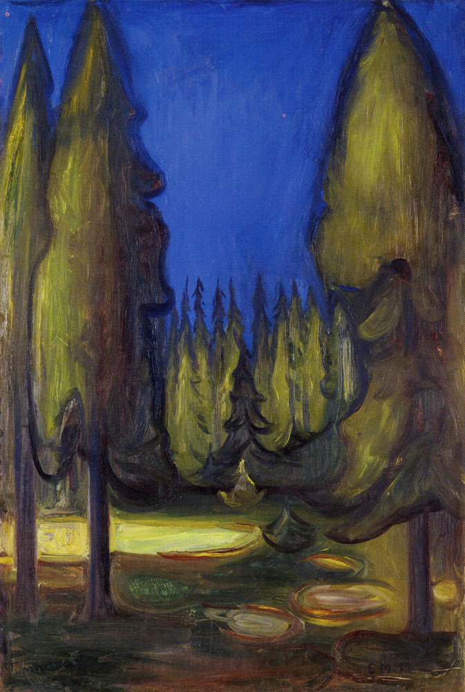 Edvard Munch - Dark Spruce Forest