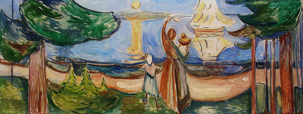 Edvard Munch - Farewell (The Freia Frieze III)