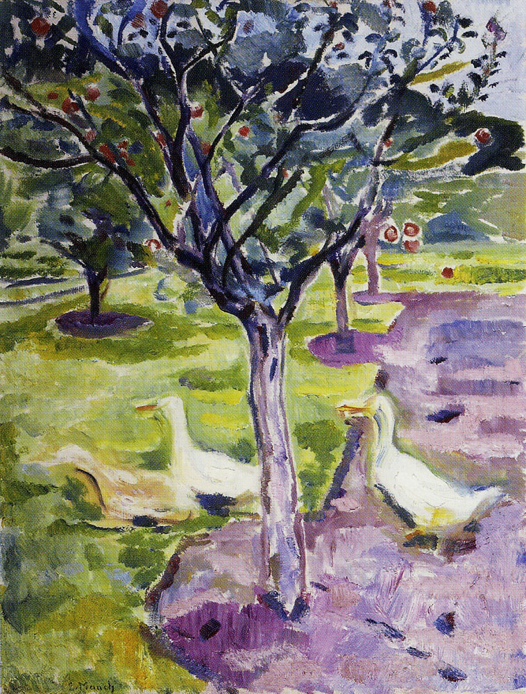 Edvard Munch - Geese in the Garden