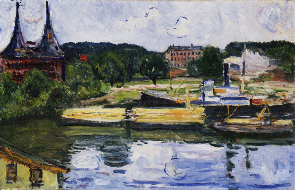Edvard Munch - Lübeck with the Holstentor