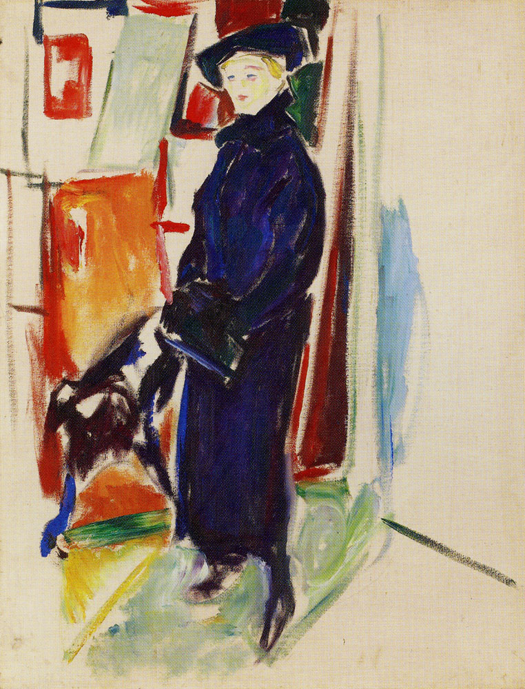Edvard Munch - Model with Hat and Coat
