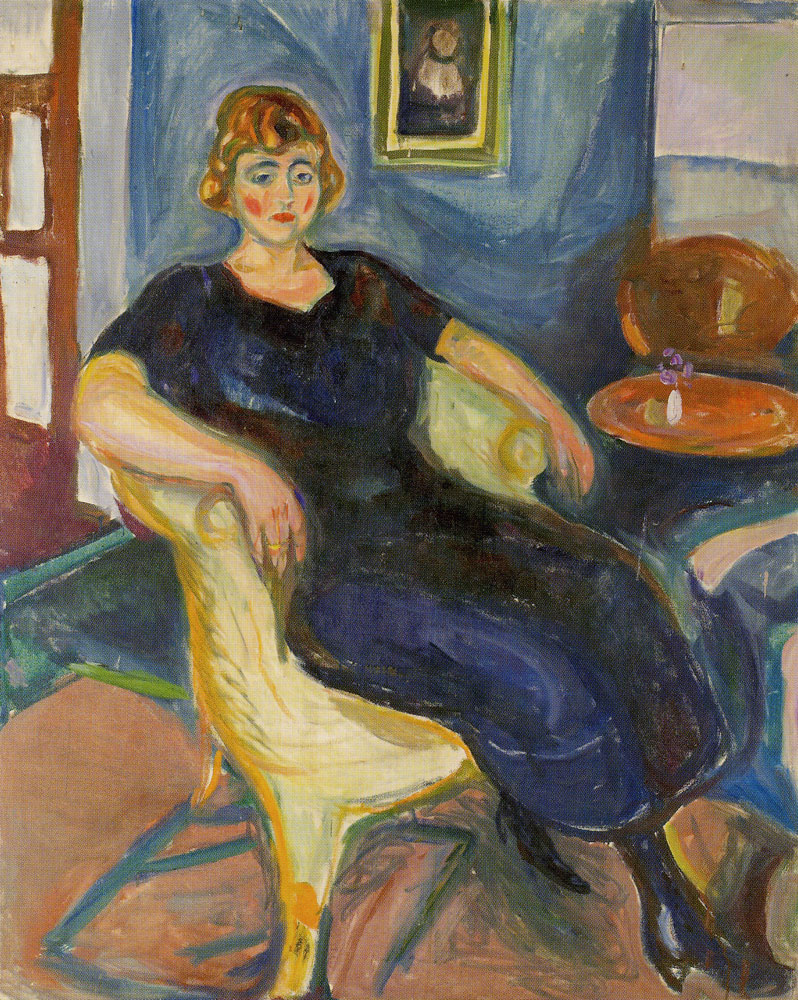Edvard Munch - Model in Wicker Chair